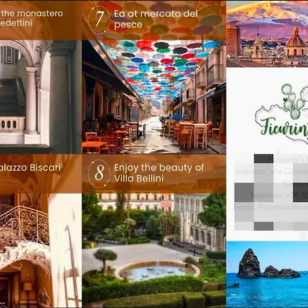 Ficurinias House-catania Location-secure Parking Holiday home